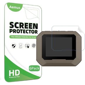 واقي شاشة متوافق مع Garmin Xero C1 Pro Chronograph (6 عبوات) طبقة حماية HD PET