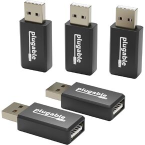 مانع بيانات USB قابل للتوصيل (5 عبوات) يمنع جهاز القرصنة، ويحمي من مقبس العصير في منافذ USB العامة، وهدايا الأمن السيبراني للشحن الآمن، ومحول شحن سريع 1 أمبير فقط لنظام Android وApple iOS in Kuwait