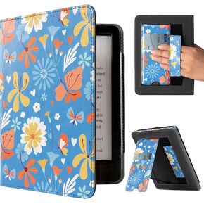 CoBak Case for Kindle Paperwhite - All New PU Leather Cover with Auto Sleep Wake, Hand Strap, Card Slot for Kindle Paperwhite Signature Edition and Kindle Paperwhite 11th Generation 2021 Released