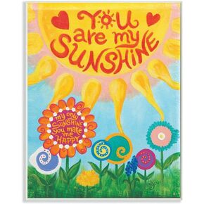 Stupell Home Décor You are My Sunshine Canvas Wall Art, 16 x 20, Multi-Color