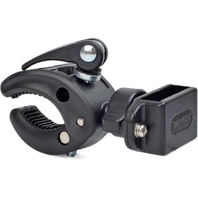 TWAYRDIO Handlebar Clamp Mount Base for Handheld Radio, Bike Mount Holder Bracket for Motorola BaoFeng Retevis Talkabout Yaesu Handhelds Walkie Talkie Two Way Radio