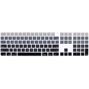 Silicone Keyboard Cover for Apple Magic Keyboard A2520 Touch ID,Black in Kuwait