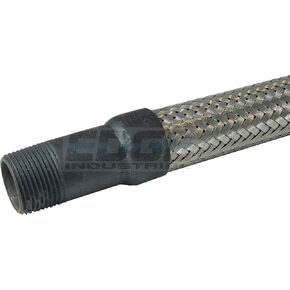 New Flexible Metal Hose Connector 1" x 12" length air compressor stainless steel braided
