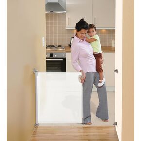 Dreambaby Stork Retractable Gate, White
