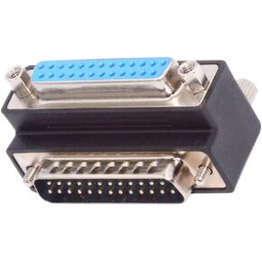 chenyang 2 PACK RS232 DB25Pin Serial Port 90 Degree Angled Connector Parallel LPT AES/EBU Adapter