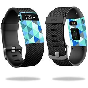 MightySkins Skin Compatible with Fitbit Charge HR Cover Skins Sticker Watch Blue Kaleidoscope