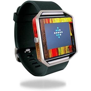 MightySkins Skin Compatible with Fitbit Blaze Cover Skins Sticker Watch Painted Wood