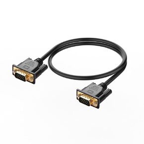 PNGKNYOCN VGA to VGA Cable,VGA 15 pin 1080P Full HD Male to Male Monitor Video Adapter Cable for Computer PC Monitor Laptop TV Projector and More 0.5M