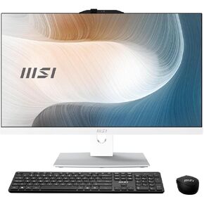 MSI Modern AM242TP AIO Desktop, 23.8" FHD Touchscreen, Intel Core i5-1240P, 8GB Memory, 512GB SSD, WiFi 6, BT 5.1, FHD Webcam, White, Windows 11 Home (12M-056US)
