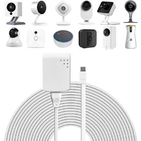 16.5 FT Power Extension Cable Charger for Wyze Cam V3, Wyze Cam Outdoor, Blink Outdoor, Yi Camera, Simplisafe, Arlo Essential, KasaCam, Weatherproof Charging Cord with Adapte for Security Camera