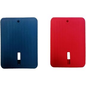 2 Pack Soft Silicone Protective Case Cover Sleeve Compatible with Toshiba Canvio Basics A5 1TB 2TB Portable External Hard Drive HDD, Shockproof dropproof Scratch Resistant Skin (Black+red)