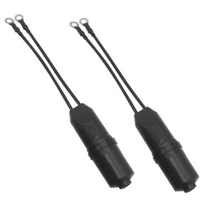 FDXGYH 2pcs Outdoor TV Antenna Connector Matching Transformer 300 Ohm to 75 Ohm Coaxial Cable Adapter UHF VHF FM Model TV Converter (Black)