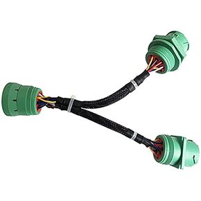 Green Type 2 J1939 9pin Splitter Y Cable