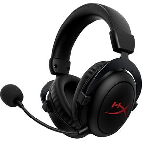 HyperX Cloud II Core Wireless Headset Gaming USB for PC Windows Computer Gamer Detachable Noise Cancelling Microphone DTS Headphones X Spatial Audio Memory Foam Ear Pads Cushion, Black (Renewed)