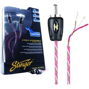 Stinger SI4217 17-Foot 2-Channel 4000 Series Interconnect RCA Cable Wire Red