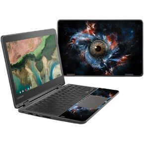 MightySkins Skin Compatible With Lenovo 300e Chromebook 11.6" (2018) - Eye See You | Protective, Durable, and Unique Vinyl Decal wrap cover | Easy To Apply, Remove, and Change Styles | Made in the USA