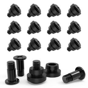 12pcs Hard Disk Drive Mounting Screws with Shock Absorption Rubber Washer Accessories Kit for 3.5 inches SSD HDD