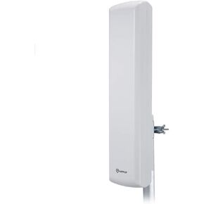 ANTOP ANTENNA AT-402B لوحة مسطحة لهوائي HDTV داخلي خارجي مع مكاسب عالية تصل إلى 60 ميلًا واستقبال متعدد الاتجاهات، ويدعم إشارات VHF وUHF AT-402 (يتضمن كابل محوري قابل للفصل بطول 40 قدمًا) in Kuwait