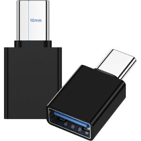 محول USB C إلى USB OTG 2 حزمة USB C ذكر إلى USB 3.0 أنثى محول تمديد نوع C OTG Drive محول متوافق مع Otterbox Case iPhone 15 Pro iPad Mini 6 Air 4 5 Surface Go Samsung S24 Pixel 8 in Kuwait