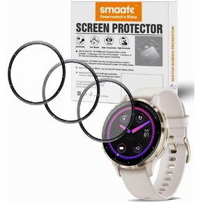 3D Screen Protectors Compatible with Garmin Venu 3S 41MM 1.2-Inch Outdoor Watch, 3 Piece, Full Coverage, Anti-shatter