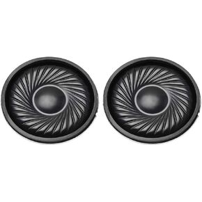 uxcell 2Pcs Round Internal Magnet Speaker Loudspeaker 8 Ohm 2W 1.5 inch Dia Steel Shell