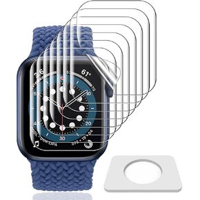 8 Pack for Apple Watch 41mm Series 9/8/7 Screen Protector [Anti-Scratch][Self-Healing][Touch Sensitive][Ultra-thin] HD TPU Flexible Film for iWatch S9 41mm 2023