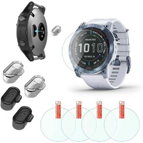 SmartWatch Tempered Glass protective film Compatible for Garmin fenix 7 Pro / Fenix 7X Pro/ and Epix 2 Pro 51 MM & Garmin Tactix7 Screen Protector 2.5D 9H Hardness Ultra-thin and Charging Dust