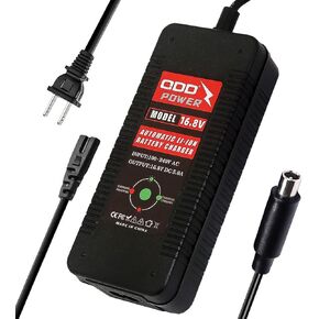 16.8V 5A Lithium Battery Charger for 4S 14.8V Li-ion Charger Pack with 1-Prong RCA(DC 8MM) Connector