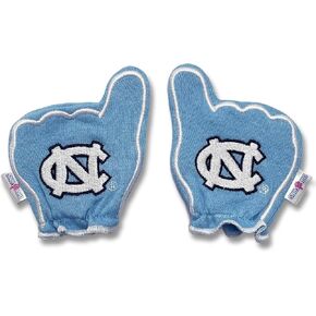 Day1Fans Officially-licensed Protective Baby Mittens (NC Blue, 4-18 Months, North Carolina Tar Heels)
