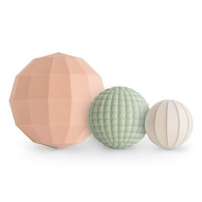 mushie Silicone Nesting Spheres Sensory Toy (Powder Blue)