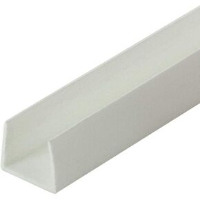 Outwater Plastics White 1/2'' Styrene Plastic U-Channel/C-Channel 36 Inch Lengths (Pack of 4) in Saudi Arabia