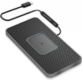 Wireless Charger,Wireless car Charger Charging pad 15W Fast Wireless Phone Charger Non Slip Charger pad Cell Phone Cordless Charger Charging mat galaxy21/20S9S10S8 (C1P 30cm Cable)