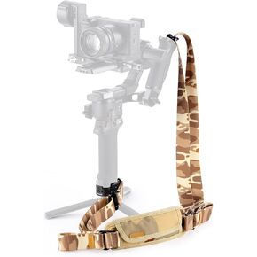 NEEWER RS4 RS3 Gimbal Shoulder Strap, Weight Reducing Adjustable Padded Strap with Baseplate Quick Release QD Buckle, Compatible with DJI RS4 RS4 Pro RS3 RS3 Pro RS2 Sling Handle, Camouflage, GA018