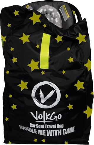 V VOLKGO Car Seat Bags for Air Travel for Airplane, Easy Carry Durable Seat Gate Check Bag, Car Seat Bag, Carseat Travel Cover, Carseat Travel Bag, Car Seat Cover for Airplane Travel in Saudi Arabia