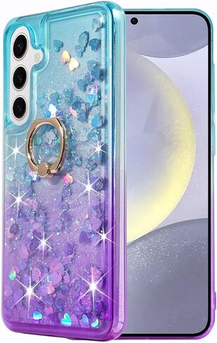 Galaxy S24 Plus Case, Galaxy S24 Plus Glitter Case Clear Sparkle Floating Liquid Soft TPU Cushion Luxury Fashion Girly Women Cute Case for Samsung Galaxy S24 Plus (Christmas Tree) in Saudi Arabia