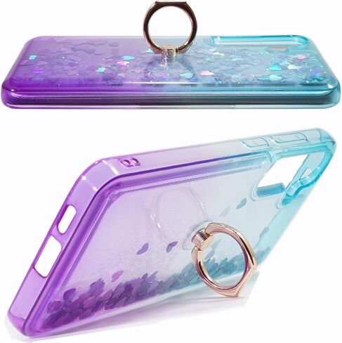 Galaxy S24 Plus Case, Galaxy S24 Plus Glitter Case Clear Sparkle Floating Liquid Soft TPU Cushion Luxury Fashion Girly Women Cute Case for Samsung Galaxy S24 Plus (Christmas Tree) in Saudi Arabia