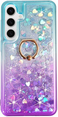 Galaxy S24 Plus Case, Galaxy S24 Plus Glitter Case Clear Sparkle Floating Liquid Soft TPU Cushion Luxury Fashion Girly Women Cute Case for Samsung Galaxy S24 Plus (Christmas Tree) in Saudi Arabia