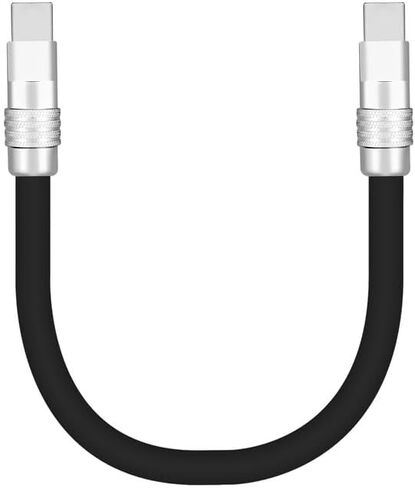 لطيف السمين - كابل بنك الطاقة ودية قصيرة USB كابل شحن سميكة سيليكون سلك شحن الهواتف أقراص USB-C إلى USB كابل A، برتقالي، نوع C إلى نوع C، 0.32 قدم in Saudi Arabia