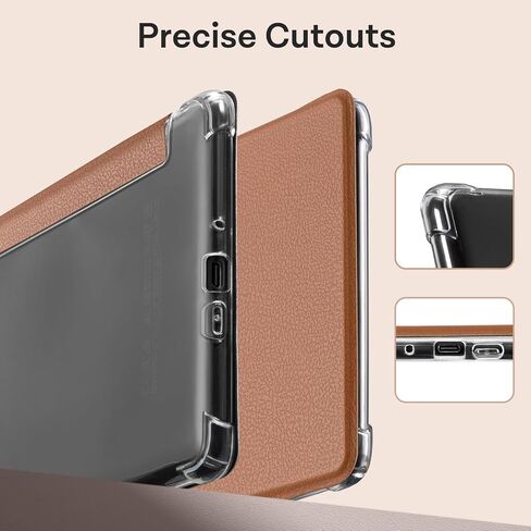 حافظة CoBak لجهاز Kindle Paperwhite - غطاء جلد PU جديد وغطاء خلفي من السيليكون الناعم الشفاف مع ميزة التنبيه التلقائي للنوم لجهاز Kindle Paperwhite Signature Edition (إصدار الجيل الحادي عشر 2021 مقاس 6.8 بوصات) in Saudi Arabia