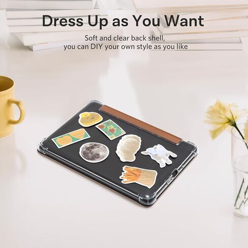حافظة CoBak لجهاز Kindle Paperwhite - غطاء جلد PU جديد وغطاء خلفي من السيليكون الناعم الشفاف مع ميزة التنبيه التلقائي للنوم لجهاز Kindle Paperwhite Signature Edition (إصدار الجيل الحادي عشر 2021 مقاس 6.8 بوصات) in Saudi Arabia