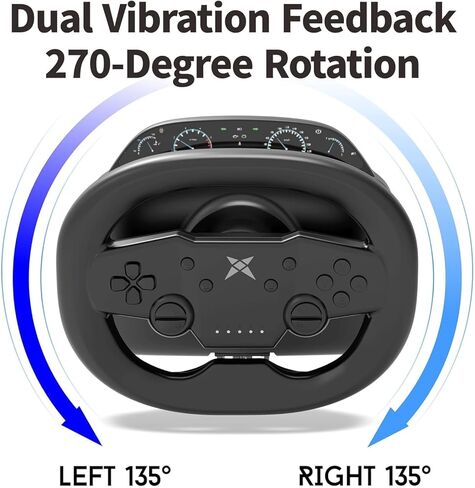 عجلة قيادة الألعاب اللاسلكية من DOYO، عجلة سباق متعددة المنصات متوافقة مع هواتف Nintendo Switch/PC/PS4/PS3/iOS وهواتف Android in Kuwait