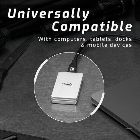 OWC Envoy Single Ultra Portable Aluminum Bus Powered 10G/s USB-C Thunderbolt Compatible External NVMe SSD Drive (0TB) in Saudi Arabia