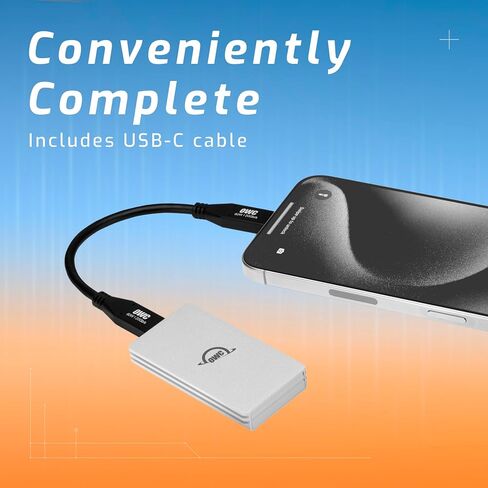 OWC Envoy Single Ultra Portable Aluminum Bus Powered 10G/s USB-C Thunderbolt Compatible External NVMe SSD Drive (0TB) in Saudi Arabia