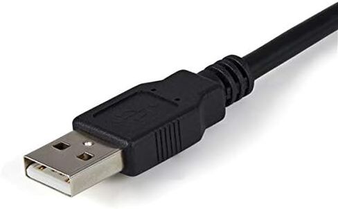 StarTech.com 13ft/4m كابل محول USB إلى تسلسلي بمنفذين، احتفاظ COM، FTDI، USB-A إلى DB9 RS232، براغي/صواميل DB9 قابلة للتغيير in Saudi Arabia