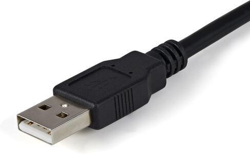 StarTech.com 13ft/4m كابل محول USB إلى تسلسلي بمنفذين، احتفاظ COM، FTDI، USB-A إلى DB9 RS232، براغي/صواميل DB9 قابلة للتغيير in Saudi Arabia