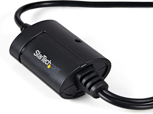 StarTech.com 13ft/4m كابل محول USB إلى تسلسلي بمنفذين، احتفاظ COM، FTDI، USB-A إلى DB9 RS232، براغي/صواميل DB9 قابلة للتغيير in Saudi Arabia