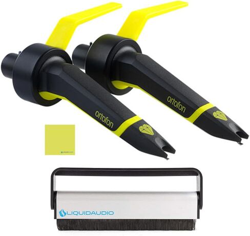 Ortofon Concorde MkII Club CC Twin Cartridges with Stylus with Flight Case Bundle with Liquid Audio Carbon Fiber Record Brush and Instrument Polishing Cloth in Saudi Arabia