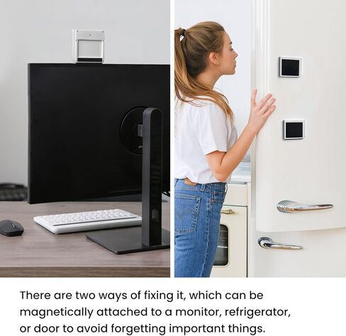 Magnetic Digital Sticky Notes for Monitors&fridge, Monitor Side&top Panel Sticky Note Alternative for Home and Office (milky-white) in Kuwait