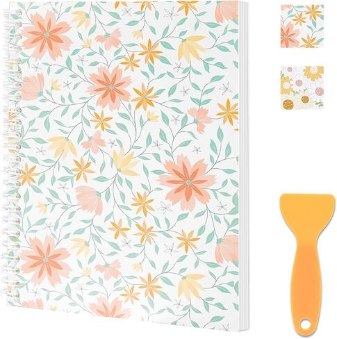 كتاب تخزين الملصقات القابل لإعادة الاستخدام، ألبوم تجميع الملصقات الفارغة، كتاب منظم مقاس A5 مع 32 ورقة تحرير فارغة لمجموعة حامل الملصقات، أصفر in Kuwait