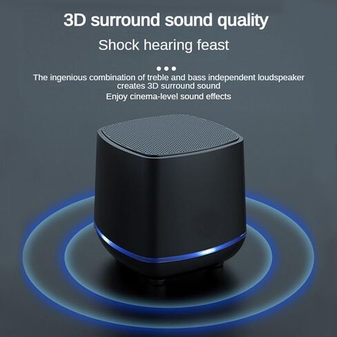 Computer Speakers for Desktop PC,Small Computer Speakers with RGB Light,USB Powered Hi-Fi Stereo Audio System Monitors Tablets Desktop with 3.5mm Aux,for Home Office PC Laptop Tablet in Kuwait